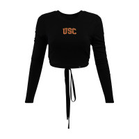USC Trojans Women's Hype and Vice Black Bring It Back Long Sleeve Top